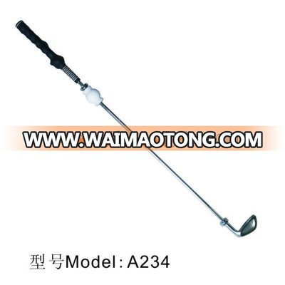 Manufacturer custom metal practice steel club with a white ball , golf swing training aids A234